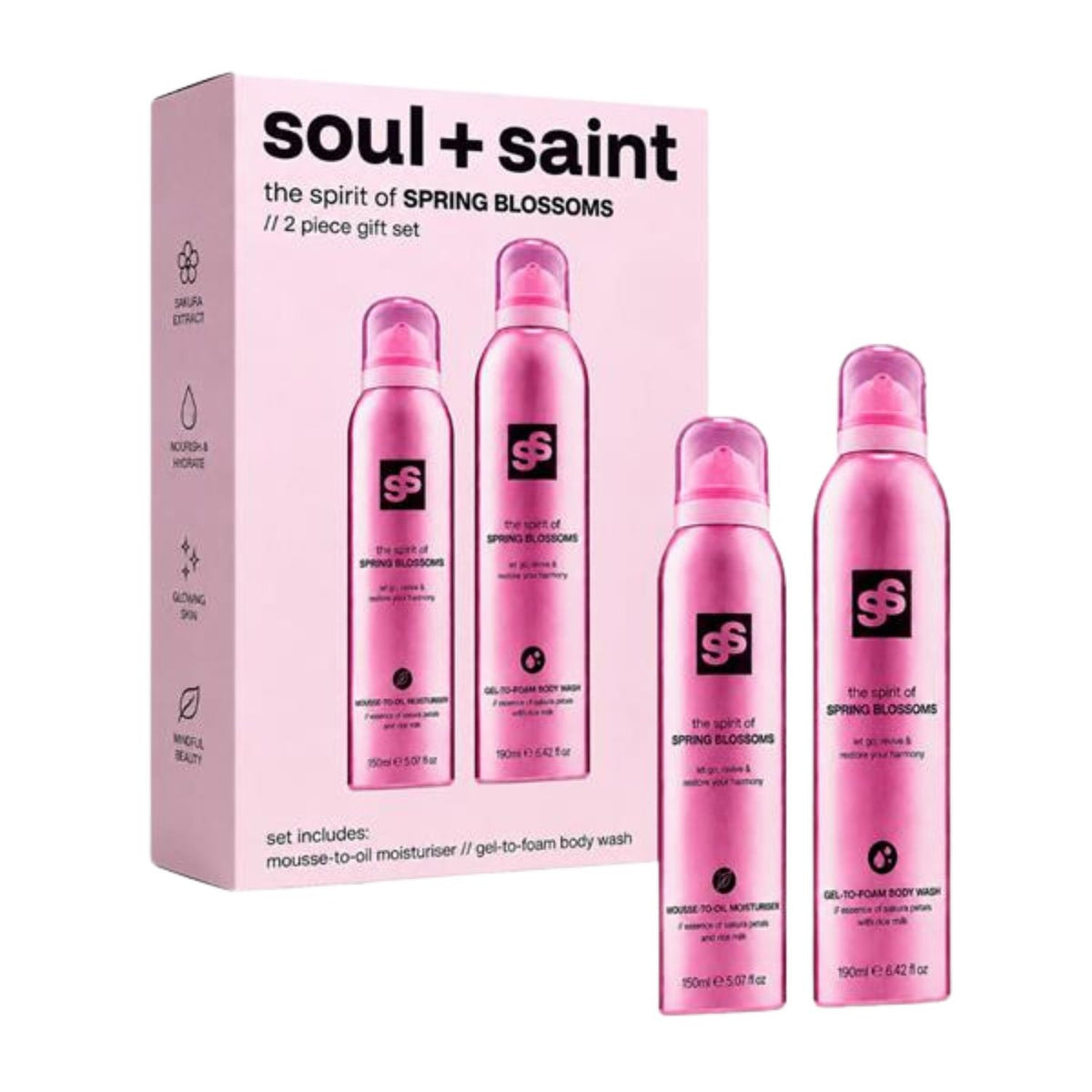 Soul & Saint Eur Spring Blossoms 150ml 2pc Gift Set