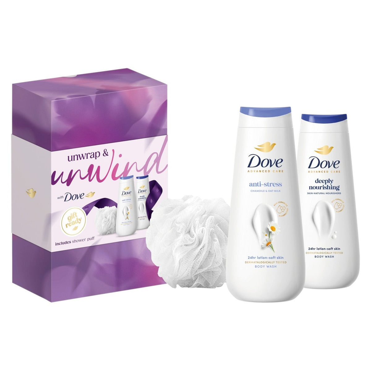 Dove Unwind Bodywash Collection