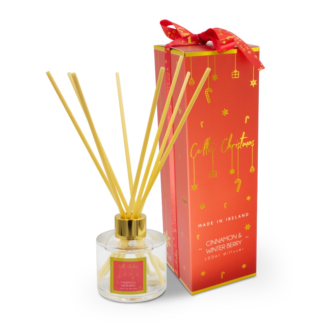 Cinnamon & Winter Berries ribbon diffuser