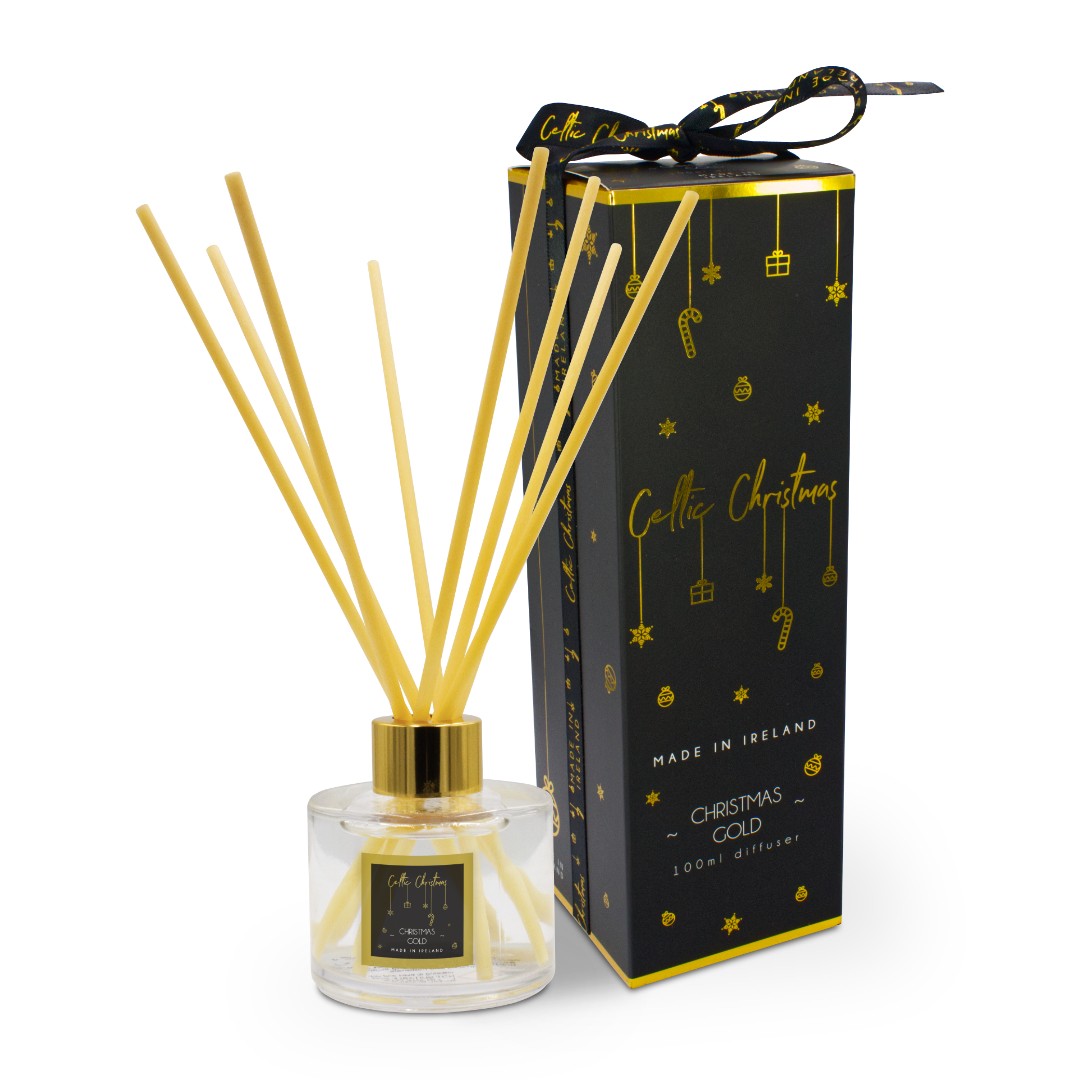 Christmas Gold ribbon diffuser