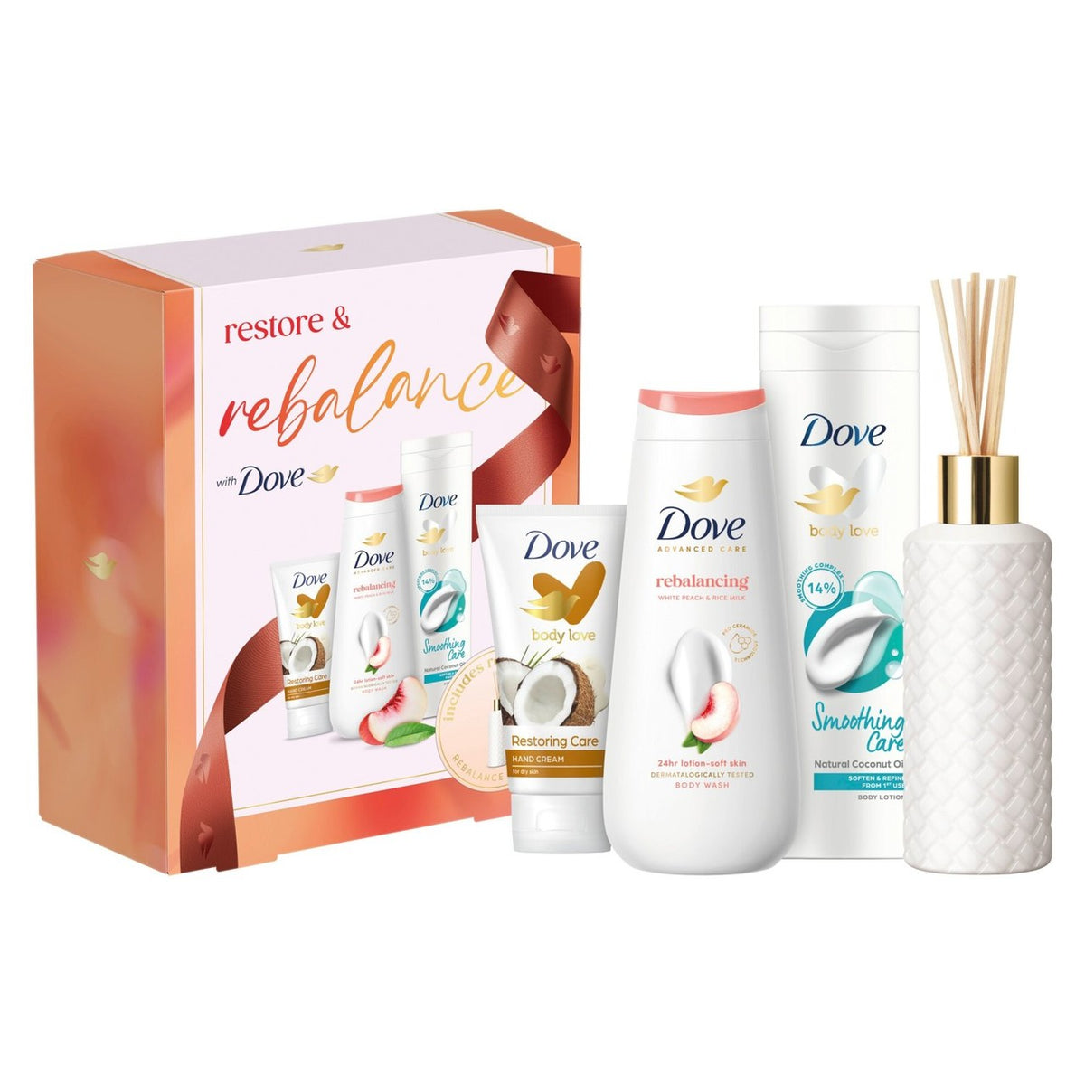 Dove restore & rebalance with reed diffuser