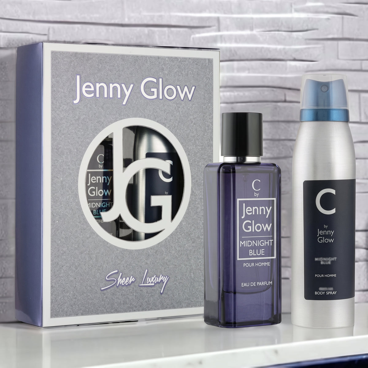 Jenny Glow 2 Piece Mens Set Midnight Blue