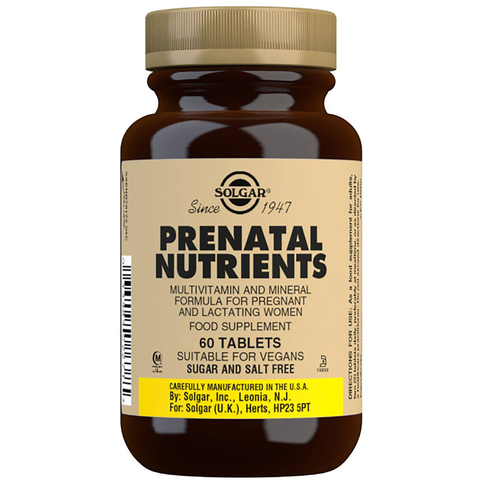 Solgar Prenatal Nutrients Tablets 60Pk