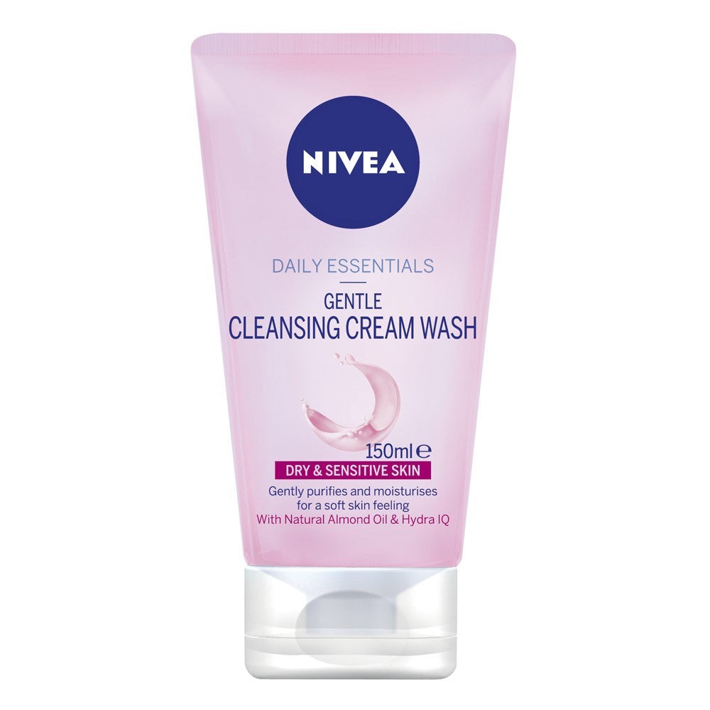 Nivea Dly Ess Gentle Cleansing Cream Wash Dry/Sens Skin 150Ml