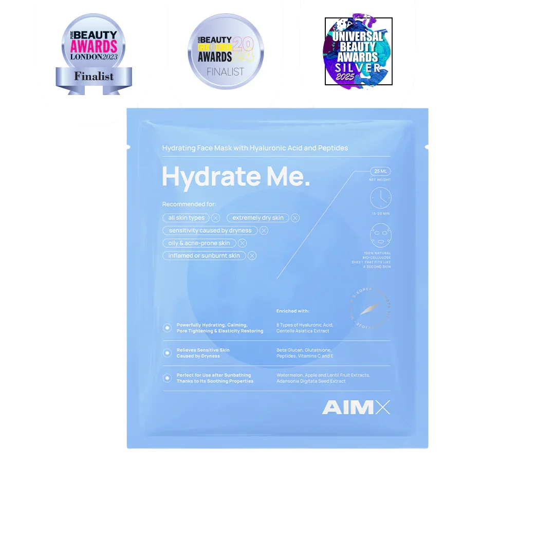 Lerelle Beauty Aimx Hydrate Me Moisturising Sheet Mask With Peptides