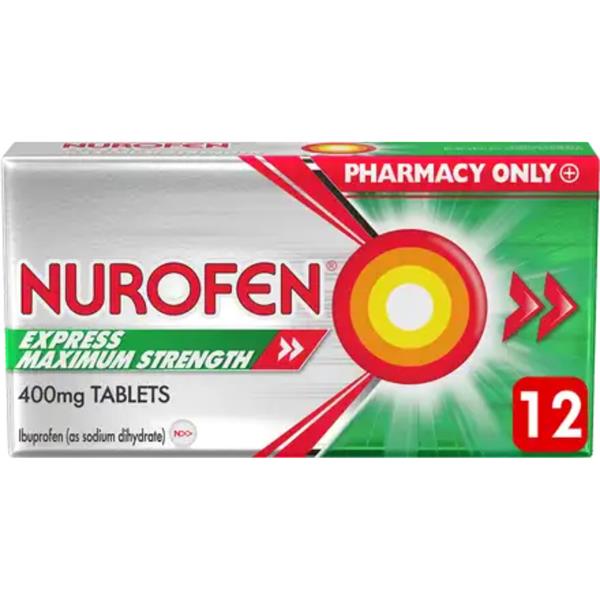 Nurofen Express 400Mg Maximum Strength 12P