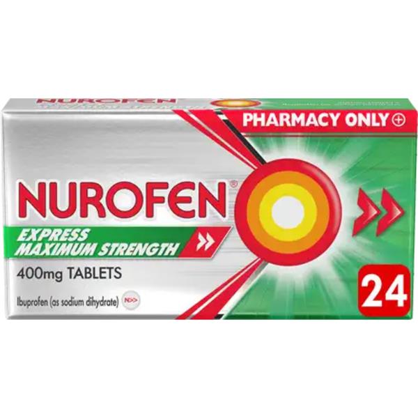 Nurofen Express 400Mg Maximum Strength Tablet 24P