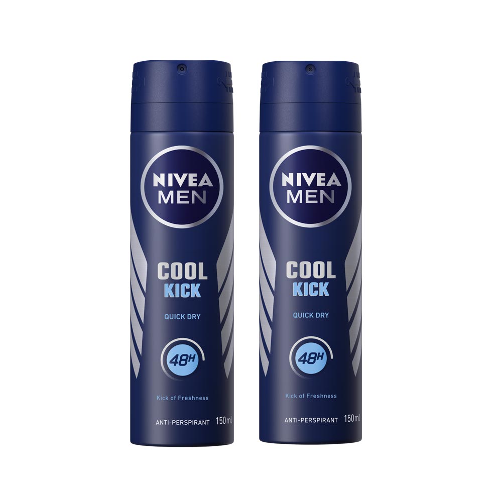 Nivea Men Deo 150Ml 2Pk Cool Kick €4.00