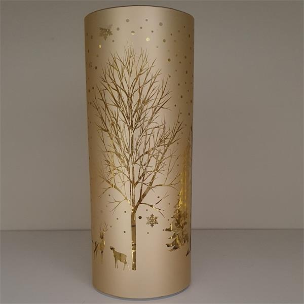 Xmas Glow Lamp Forest Large Gold