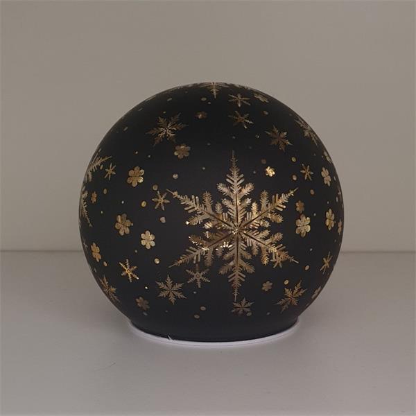 Bright Xmas Led Ball Large Black