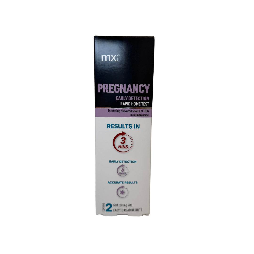 Mx Health Pregnancy Early Detection Rapid Home Test 2Pk