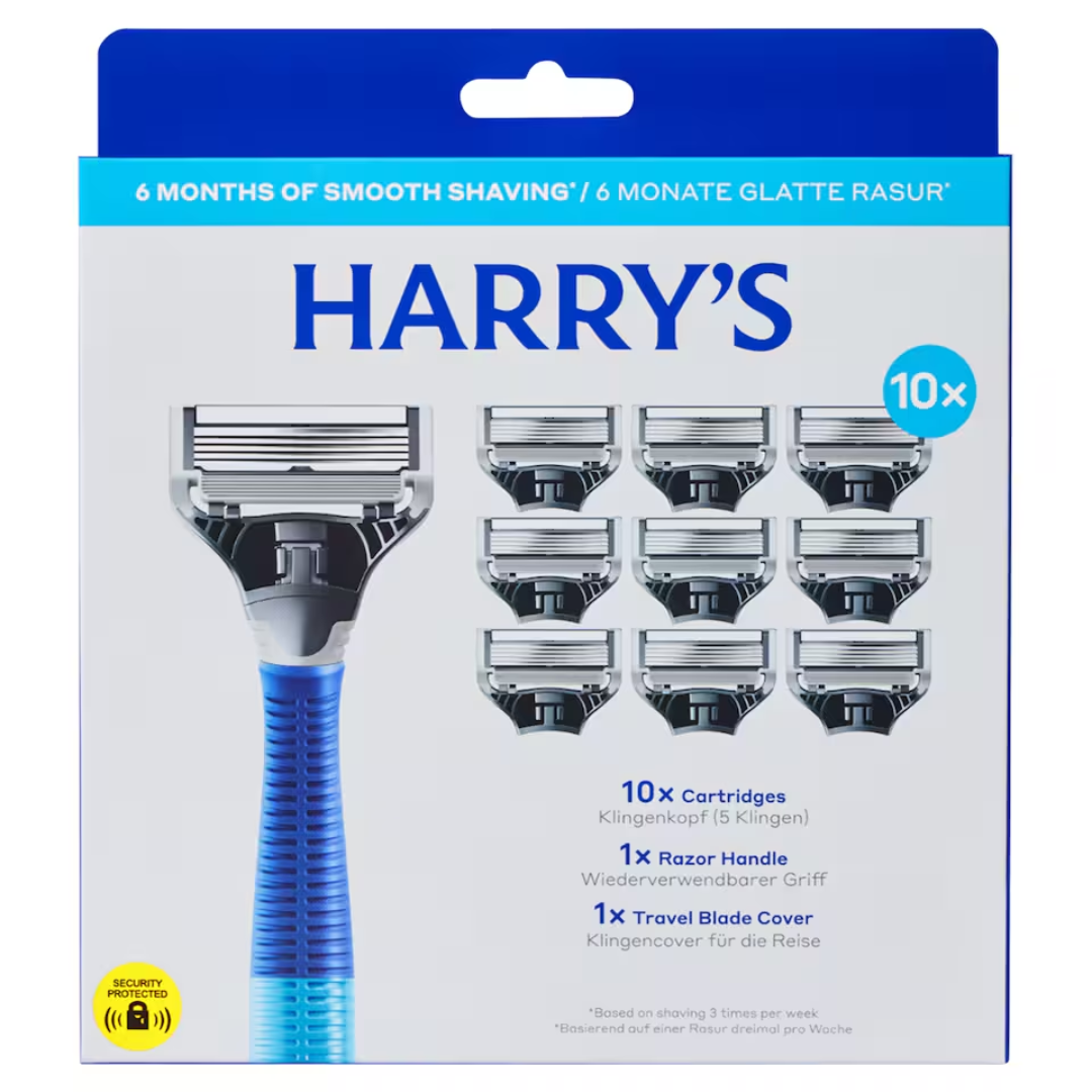 Harry's Razor And 10 Blades Indigo Set