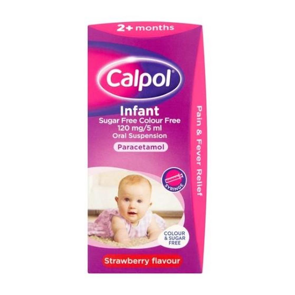 Calpol Infant Sf 140Ml Spoon Syringe S/Berry Susp