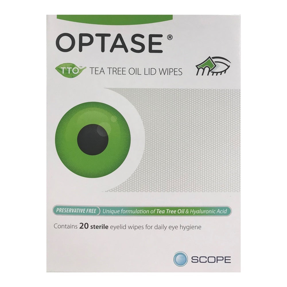 Optase Tea Tree Oil Lid Wipes