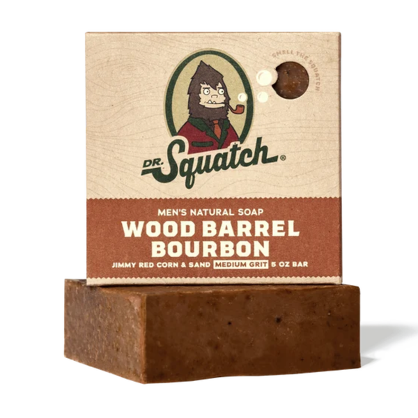 Dr Squatch Wood Barrel Bourbon Soap Bar 141G