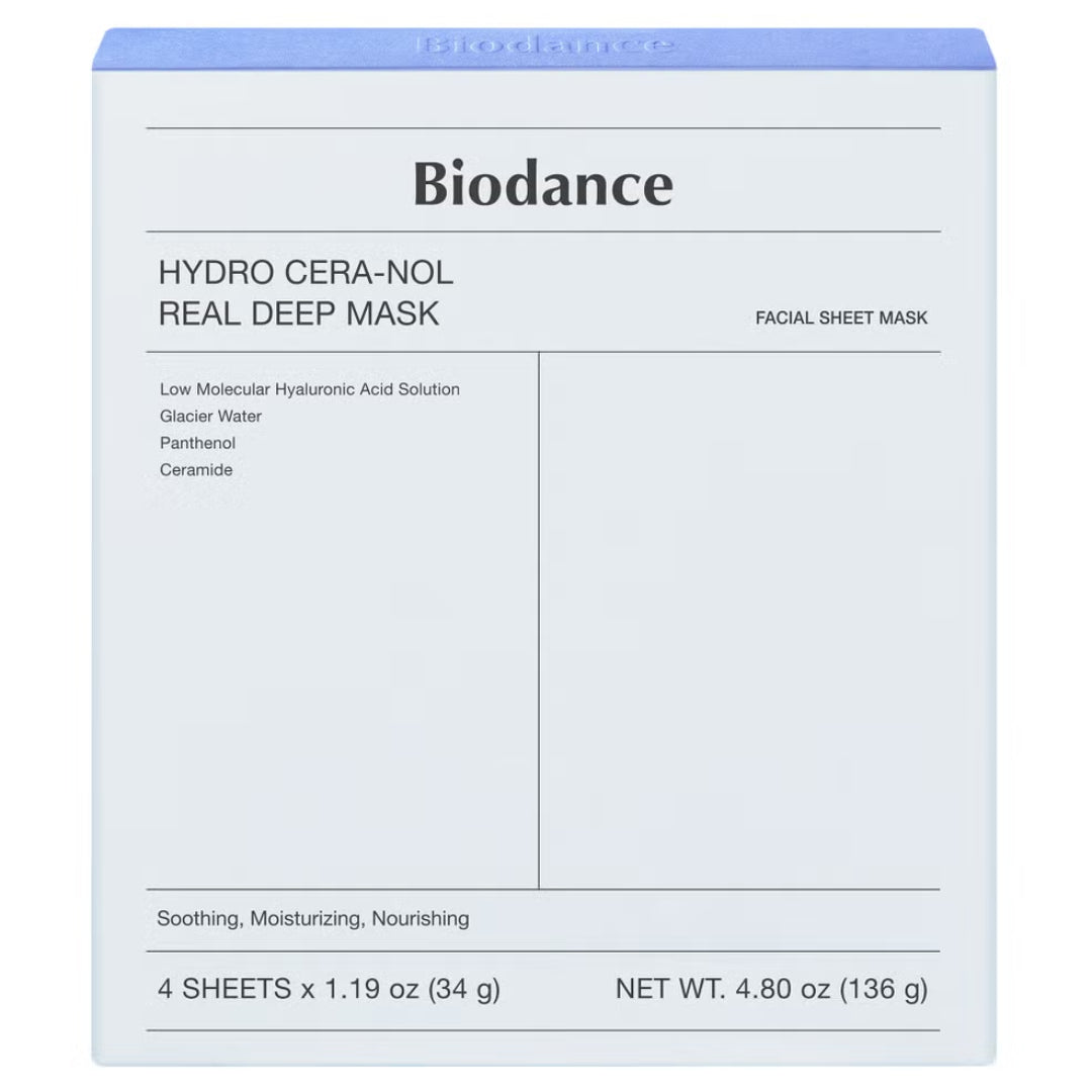 Biodance Hydro Cera-Nol Real Deep Mask 4 Pack