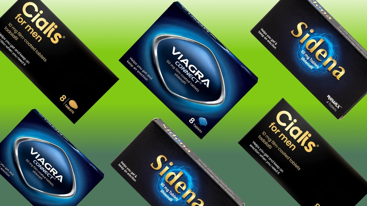 Viagra Connect, Cialis and Sidena packs