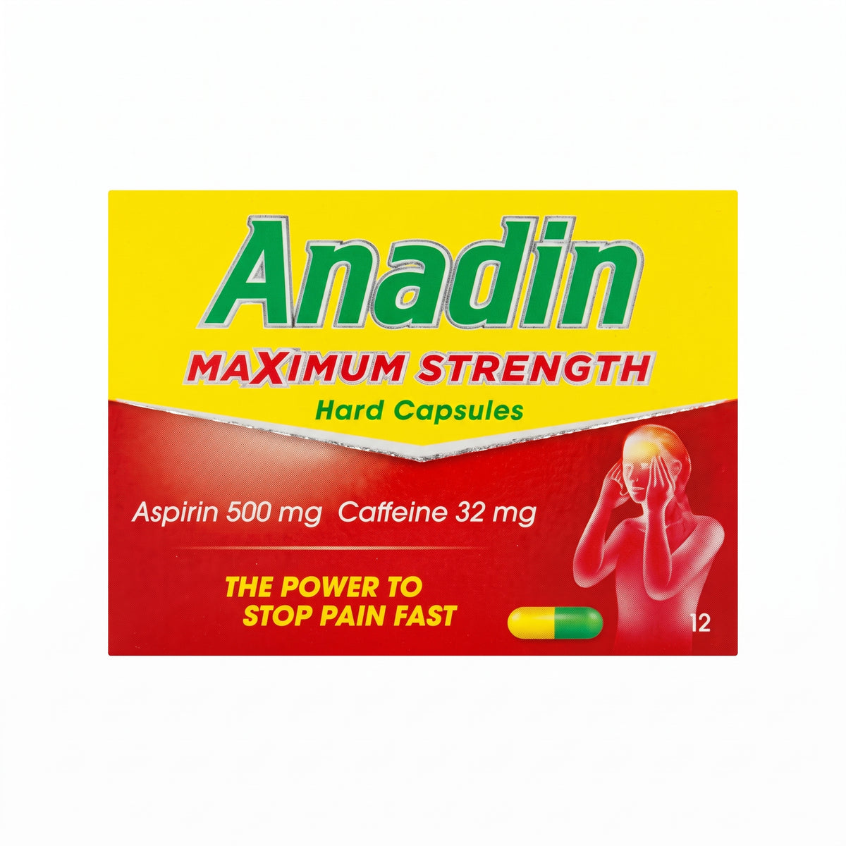 Anadin Maximum Strength Caps 12Pk