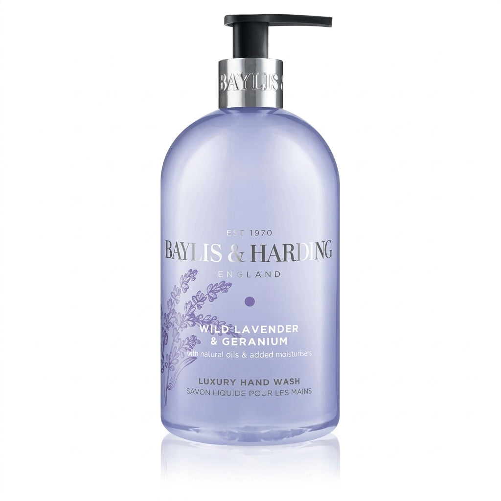 Bayliss & Harding Wild Lavender & Geranium Luxury Hand Wash 500Ml