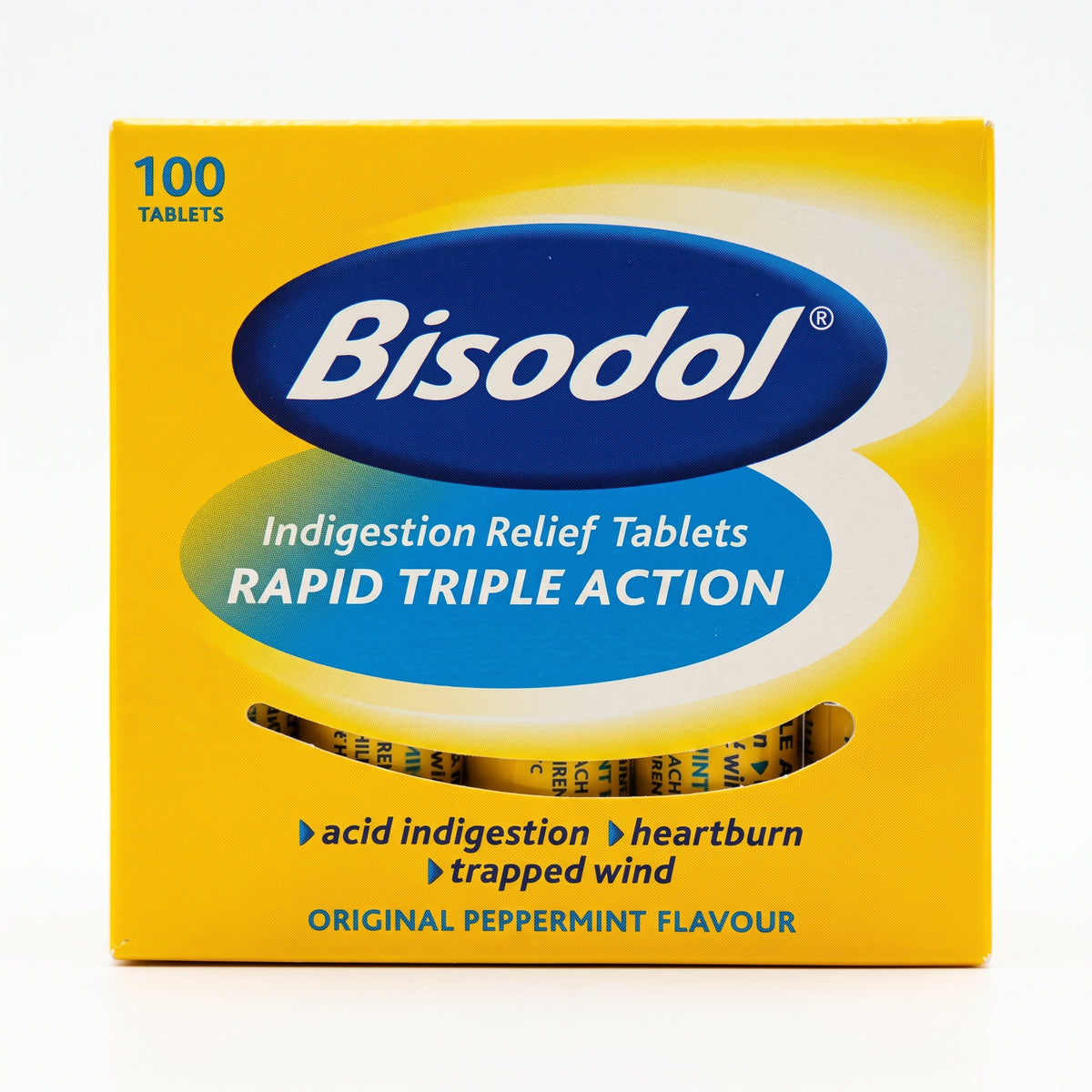Bisodol Peppermint Tablets 100Pk