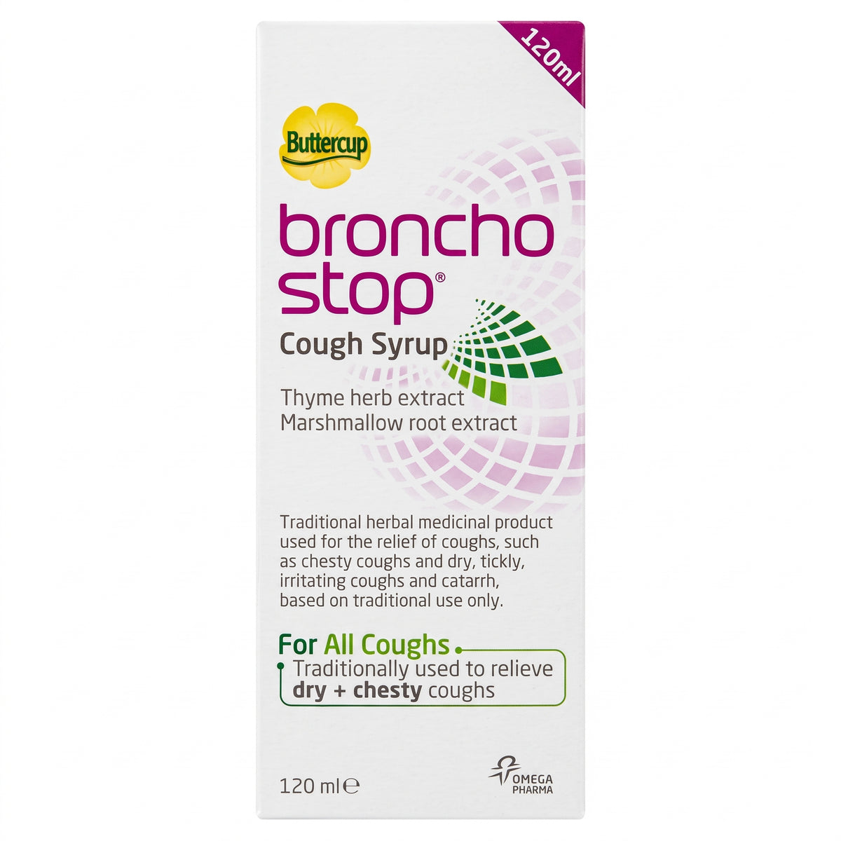 Bronchostop Buttercup Broncho Stop Cough Syrup 120Ml