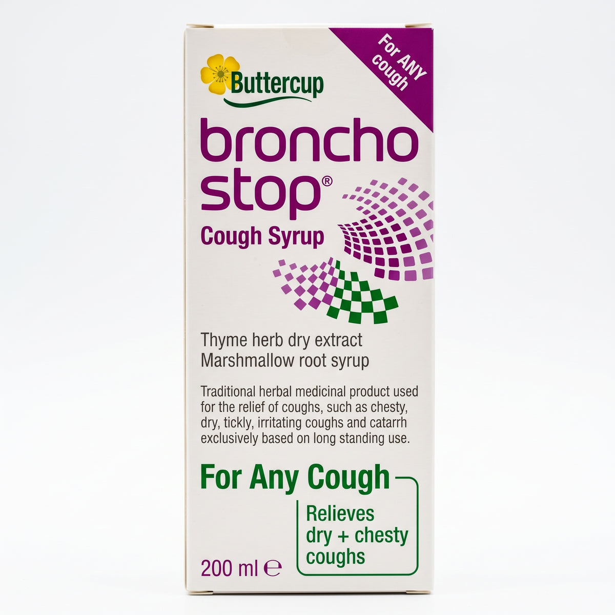 Bronchostop Buttercup Broncho Stop Cough Syrup 200Ml