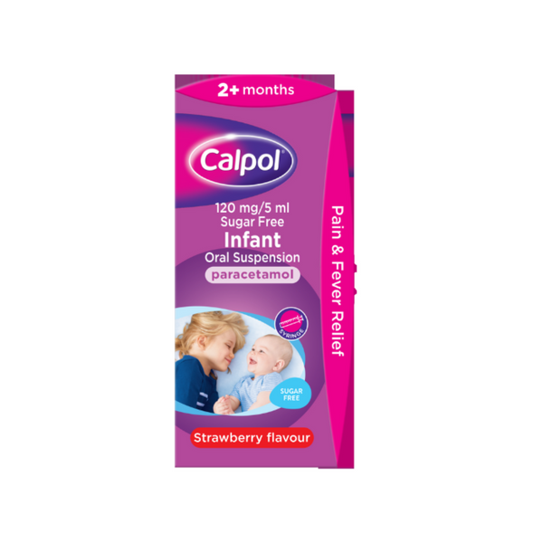 Calpol Infant 140Ml Spoon/ Syringe Strawberry Susp