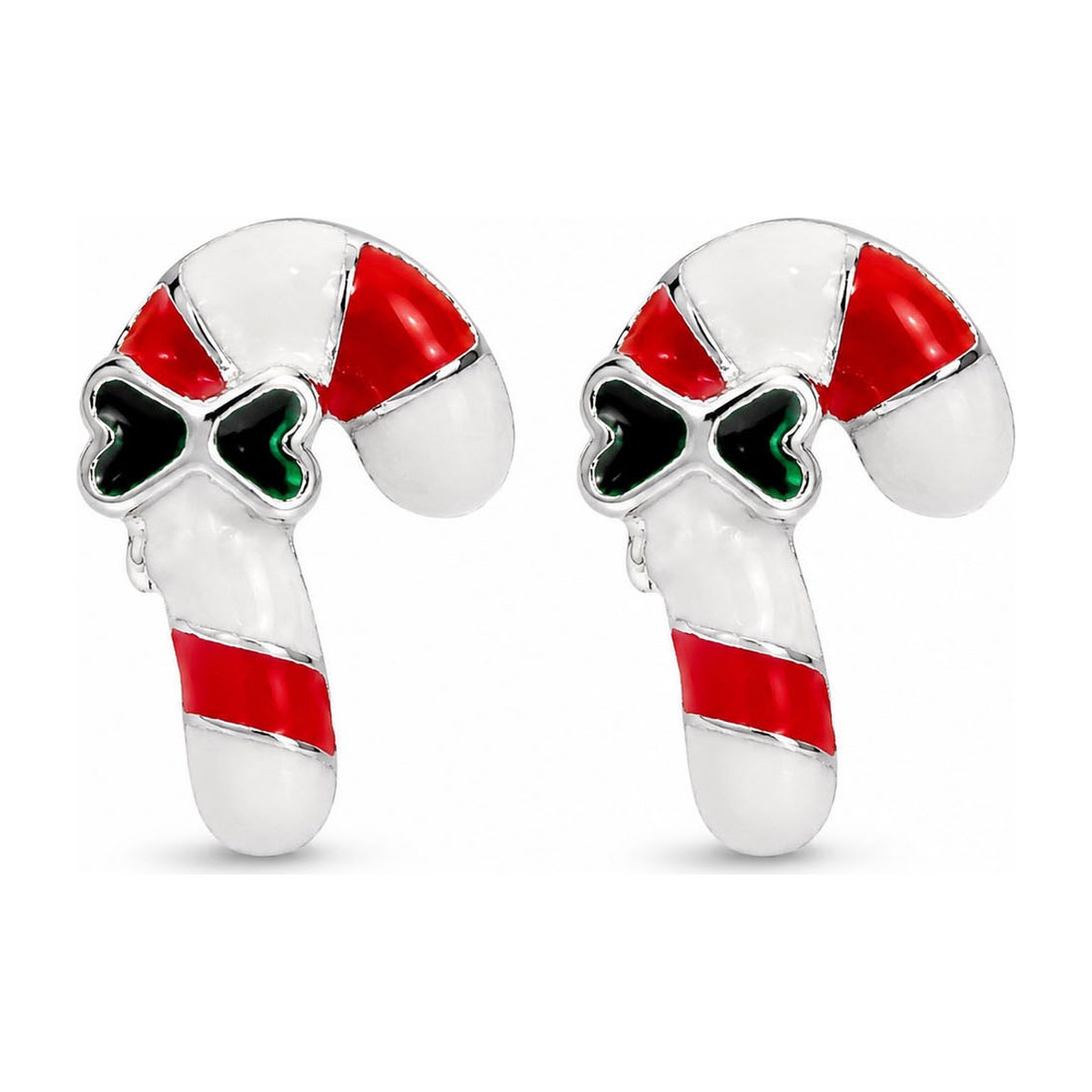 Candy Cane Stud Earrings