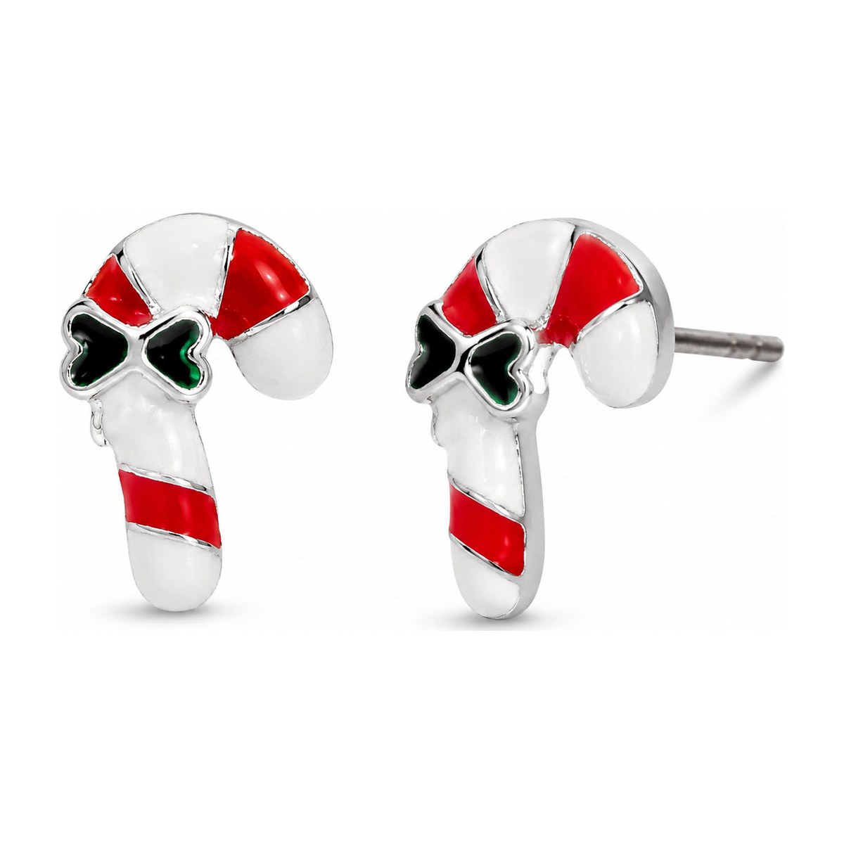 Candy Cane Stud Earrings