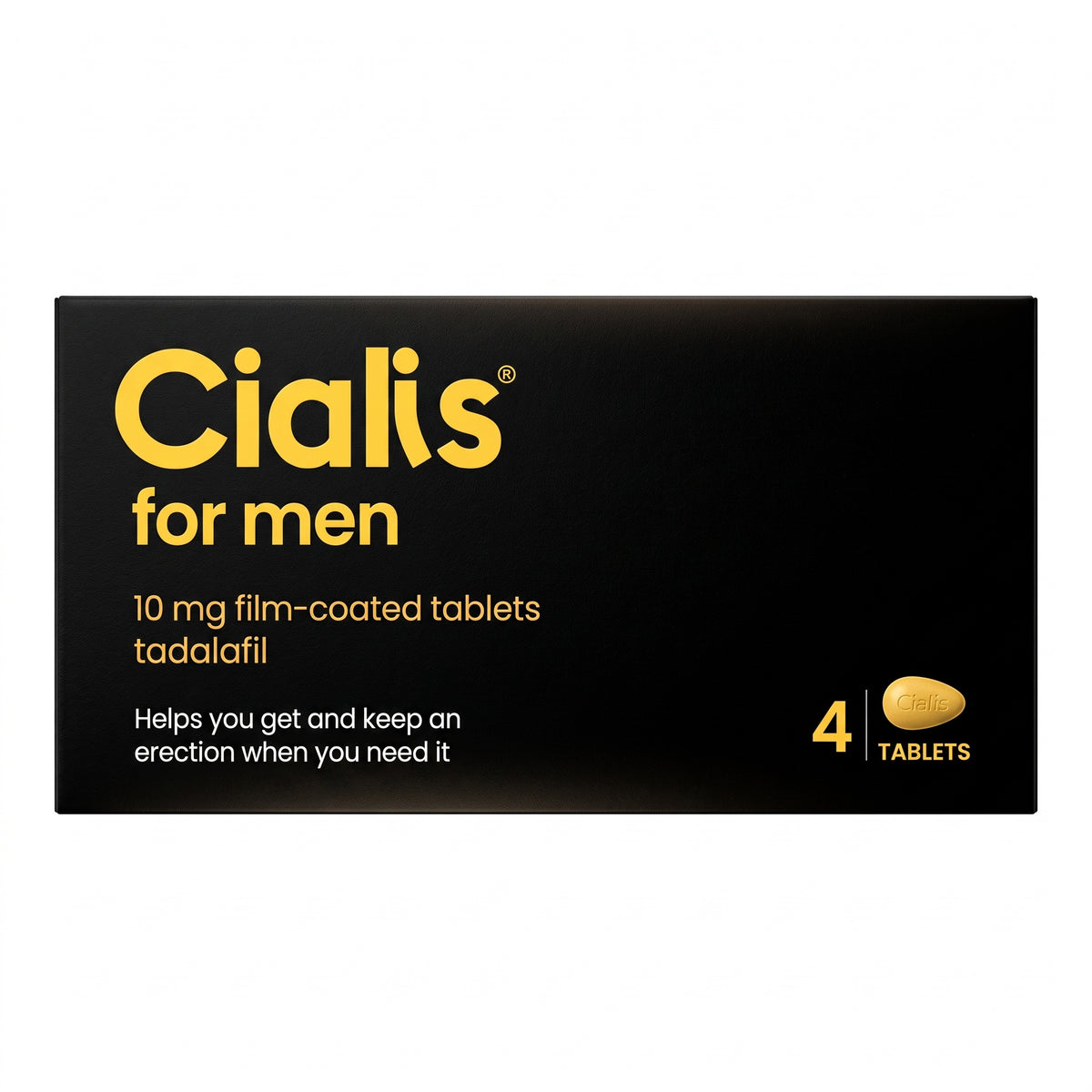 Cialis For Men Tadalafil Tablets 4Pk