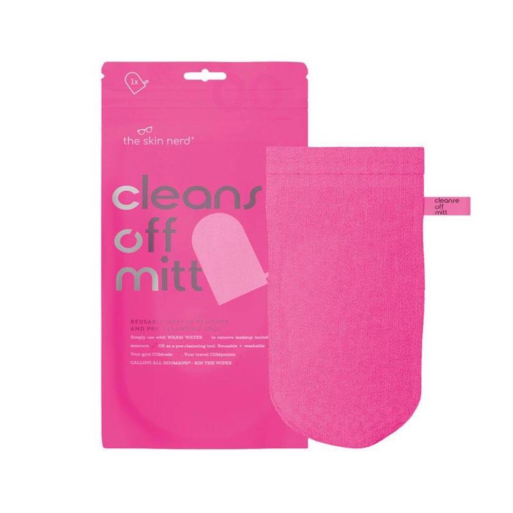 Skin Nerd Cleanse Off Mitt Pink