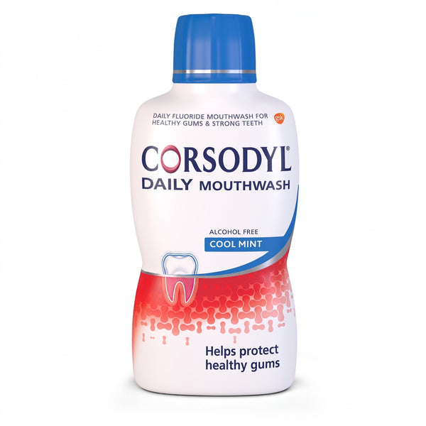 Corsodyl 500Ml Daily Cool Mint Alchol Free