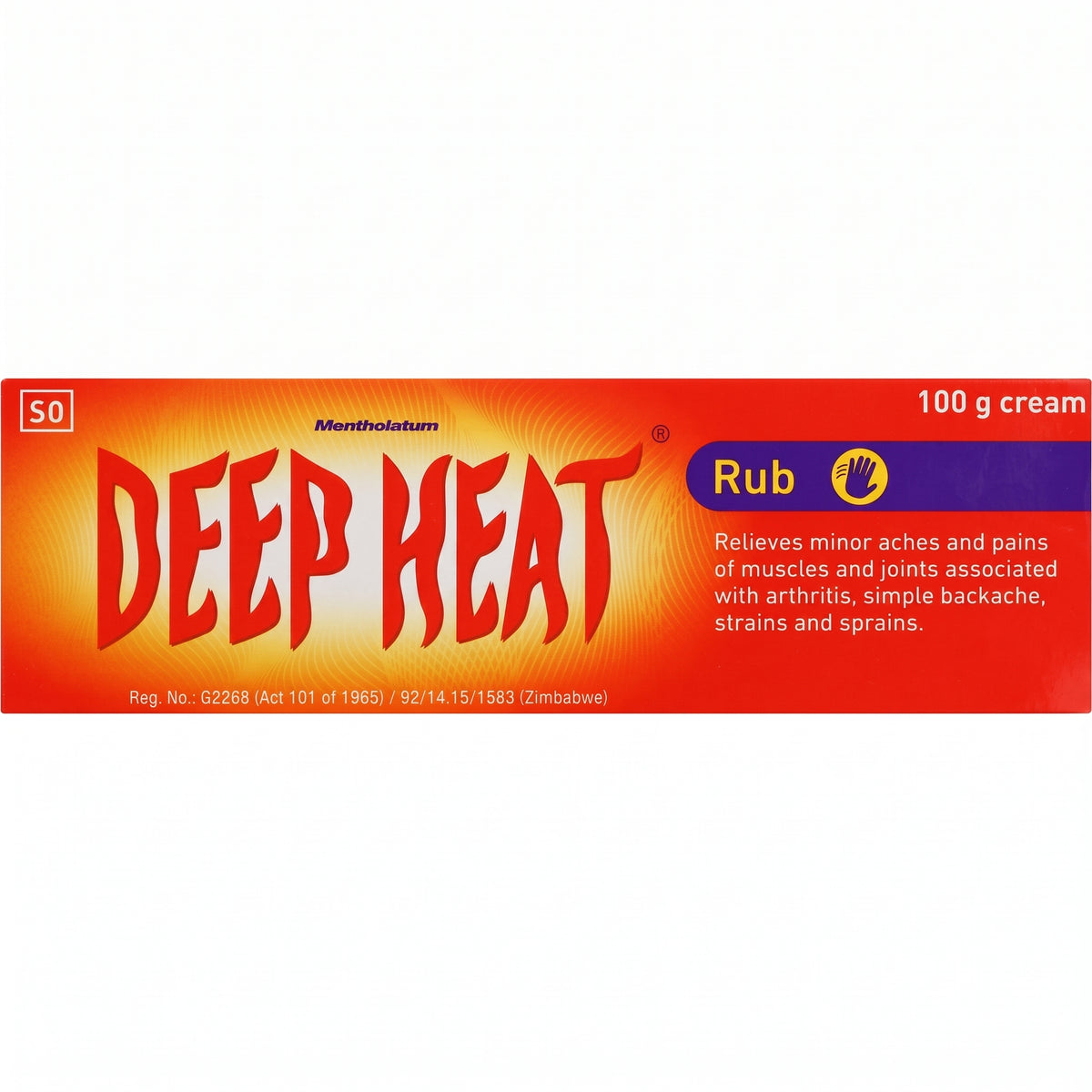 Deep Heat Cream 100G