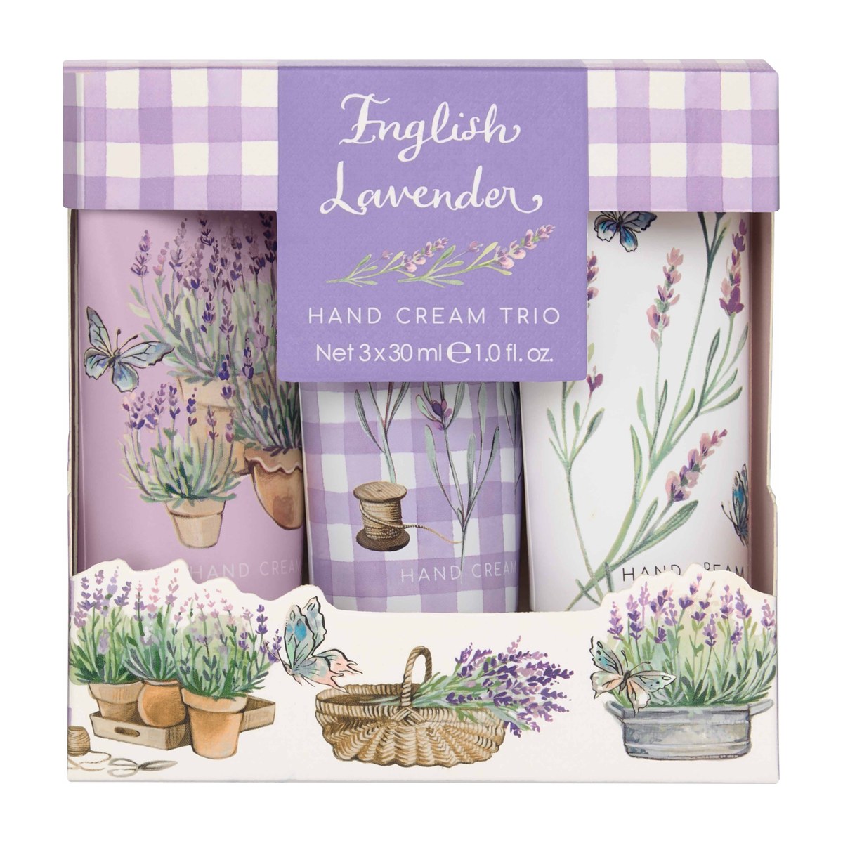 English Lavender Hand Cream Trio