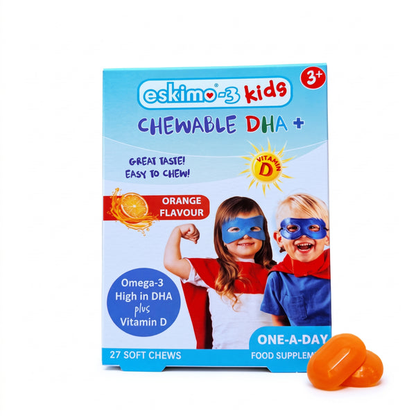 Eskimo-3 Kids Chewable Dha+ Orange Flavour