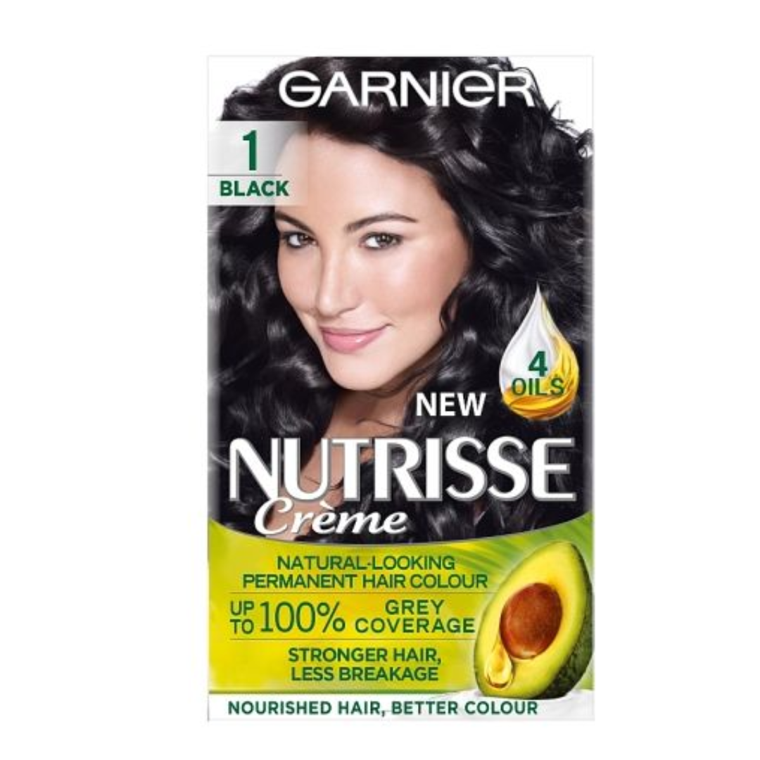 Garnier Nutrisse 1 Black Permanent Hair Dye