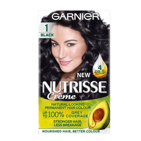 Garnier Nutrisse 1 Black Permanent Hair Dye
