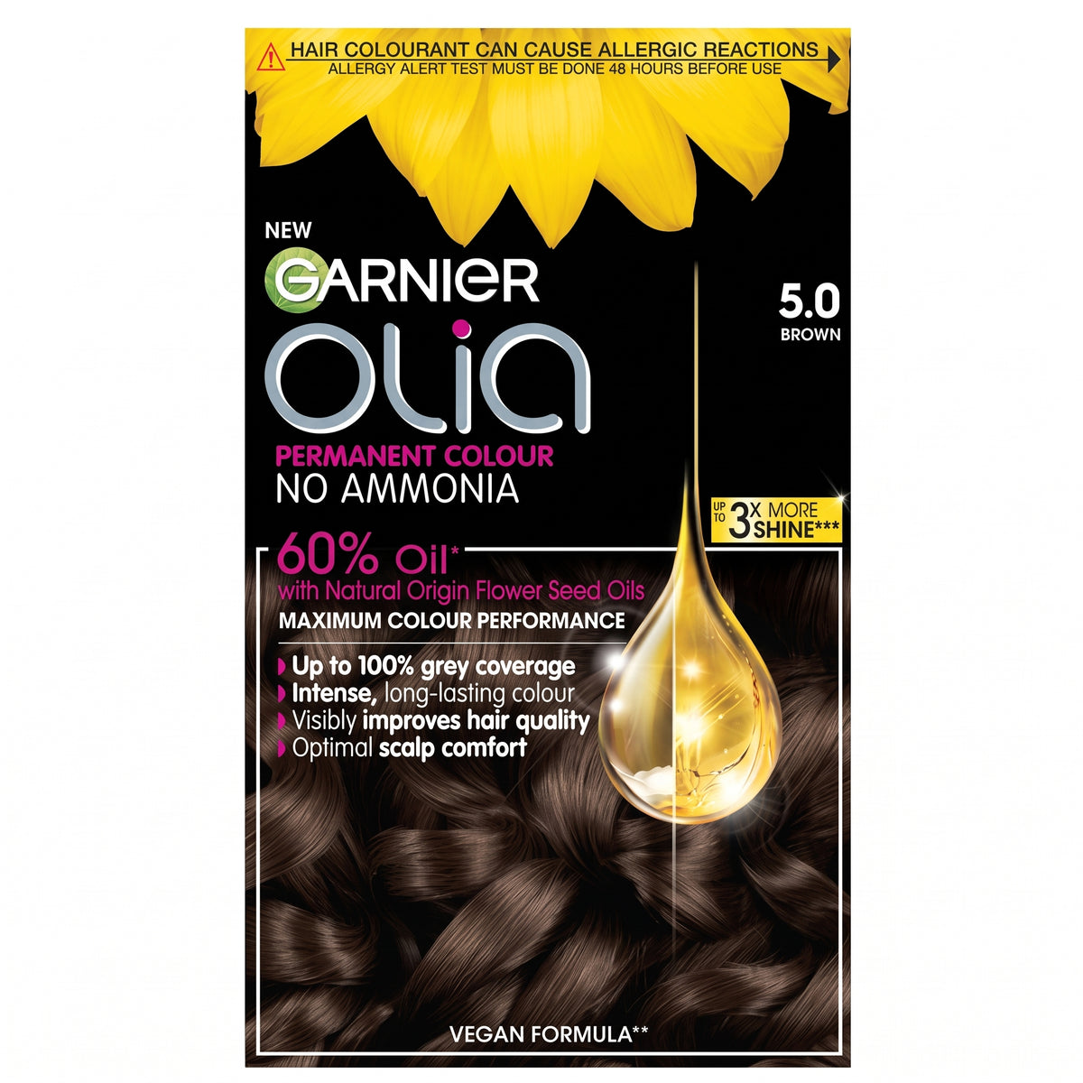 Garnier Olia 5.0 Brown No Ammonia Permanent Hair Dye