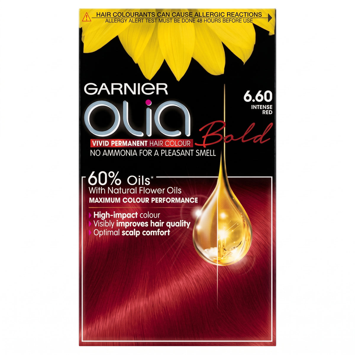 Garnier Olia 6.60 Intense Red No Ammonia Permanent Hair Dye