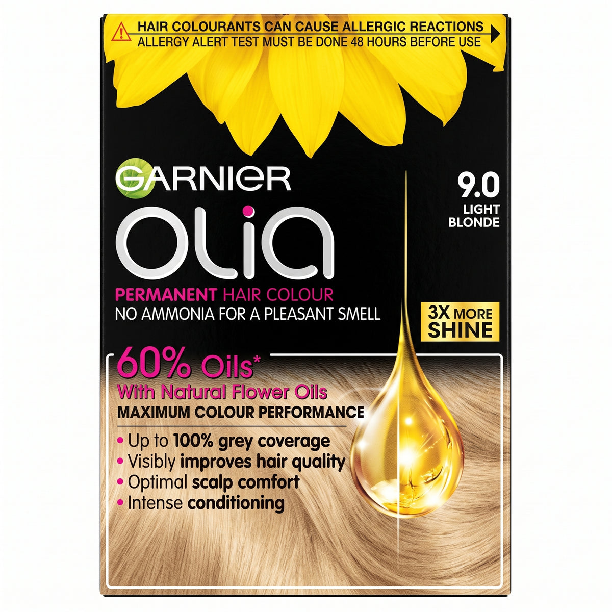 Garnier Olia 9.0 Light Blonde No Ammonia Permanent Hair Dye