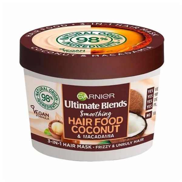 Garnier Ultimate Blends Smoothing Hair Food Coconut & Macadamia 3 In 1 Hair Mask