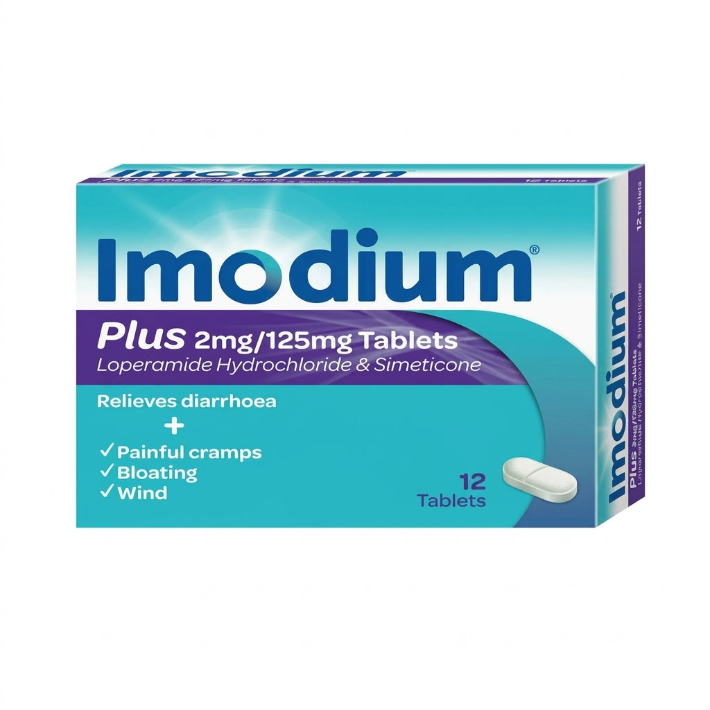 Imodium Plus Tabs 12Pk