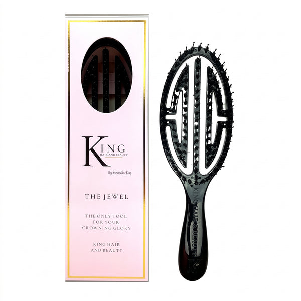 King Hair & Beauty The Jewel Brush (Black)
