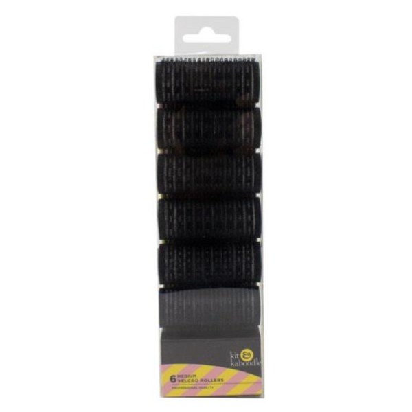 Kit & Kaboodle Hair Roller Velcro Med 6Pk
