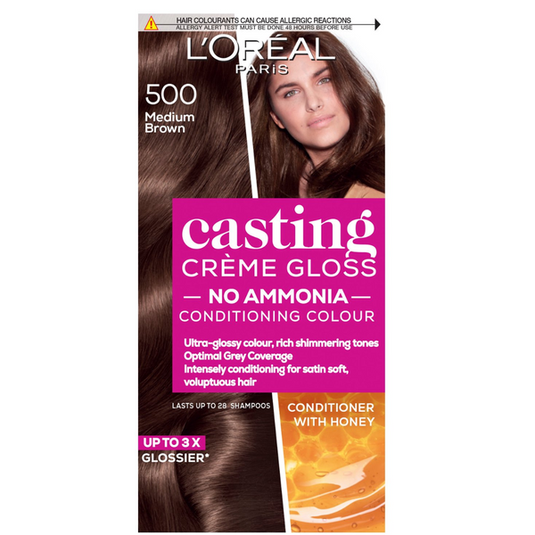 Loreal L'oreal Paris Casting Creme Gloss Semi-Permanent Hair Dye, Medium Brown 500
