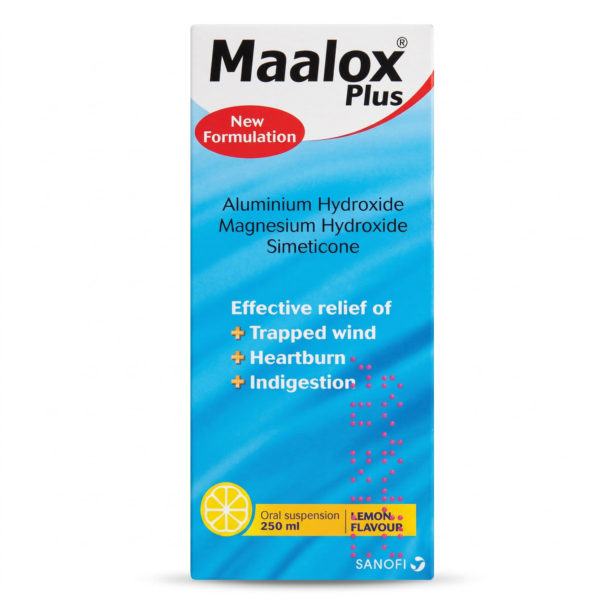 Maalox Plus Oral Suspension 250Ml Lemon