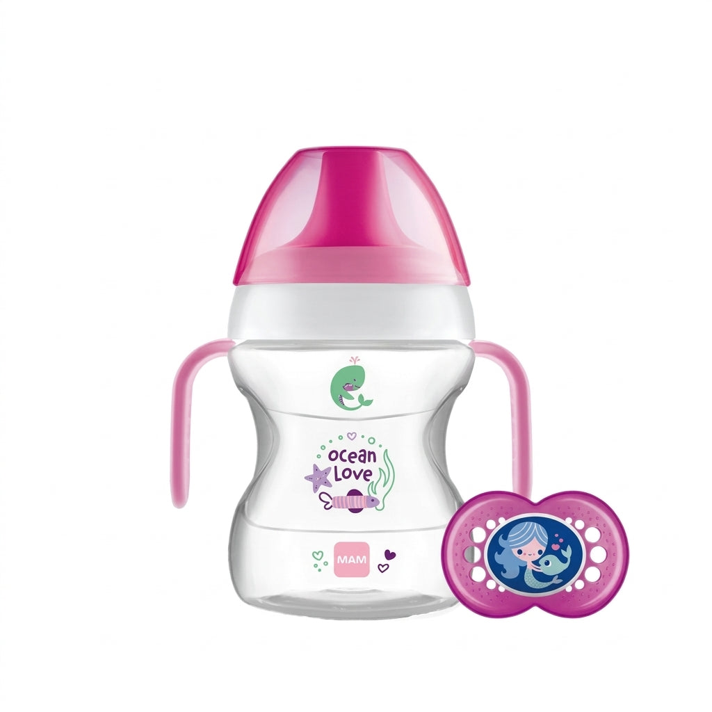 Mam Learn To Drink Cup 6+Months Pink