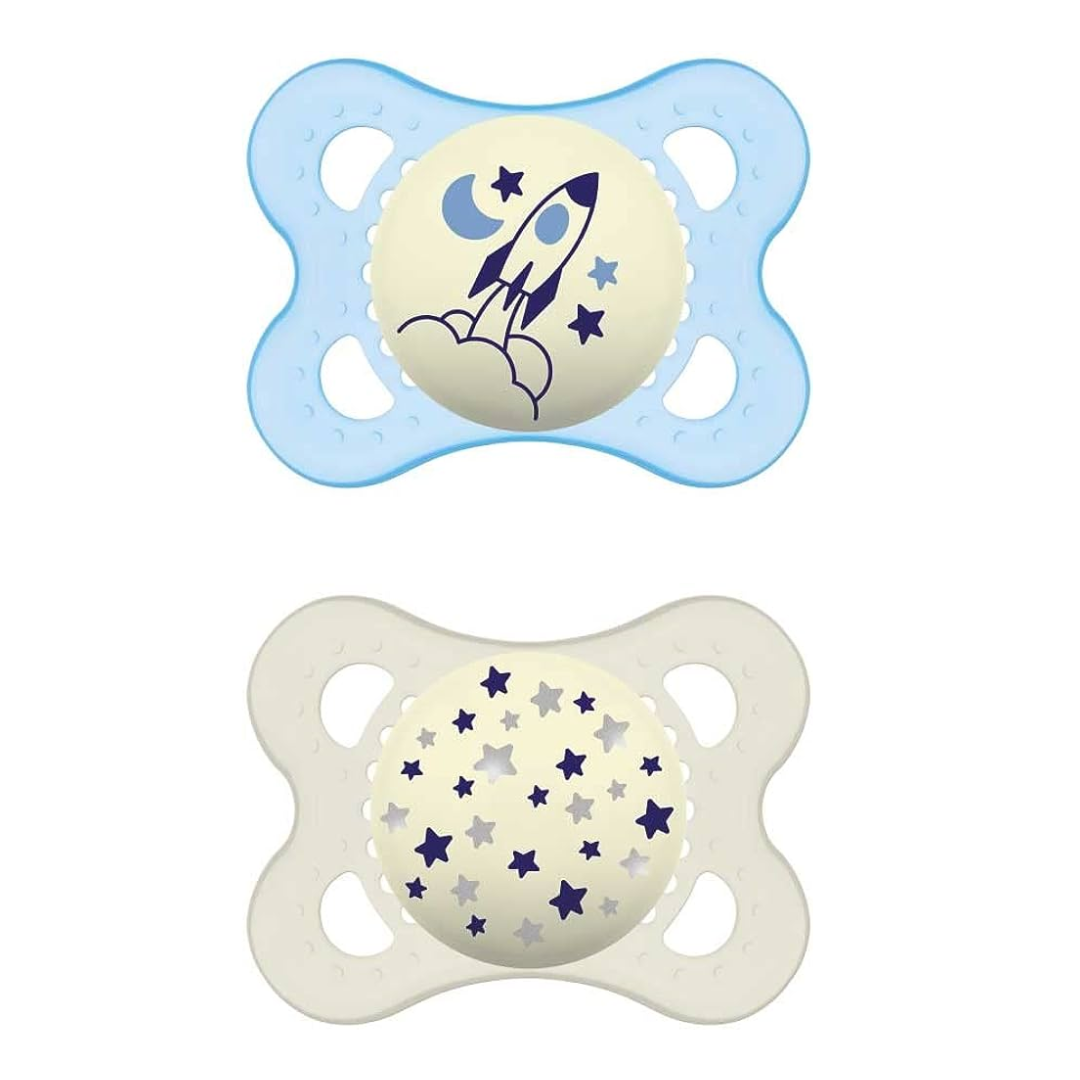 Mam Original Night 6+ Months (Dark Blue/Light Blue)