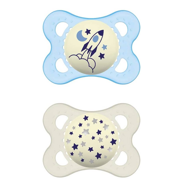 Mam Original Night 6+ Months (Dark Blue/Light Blue)