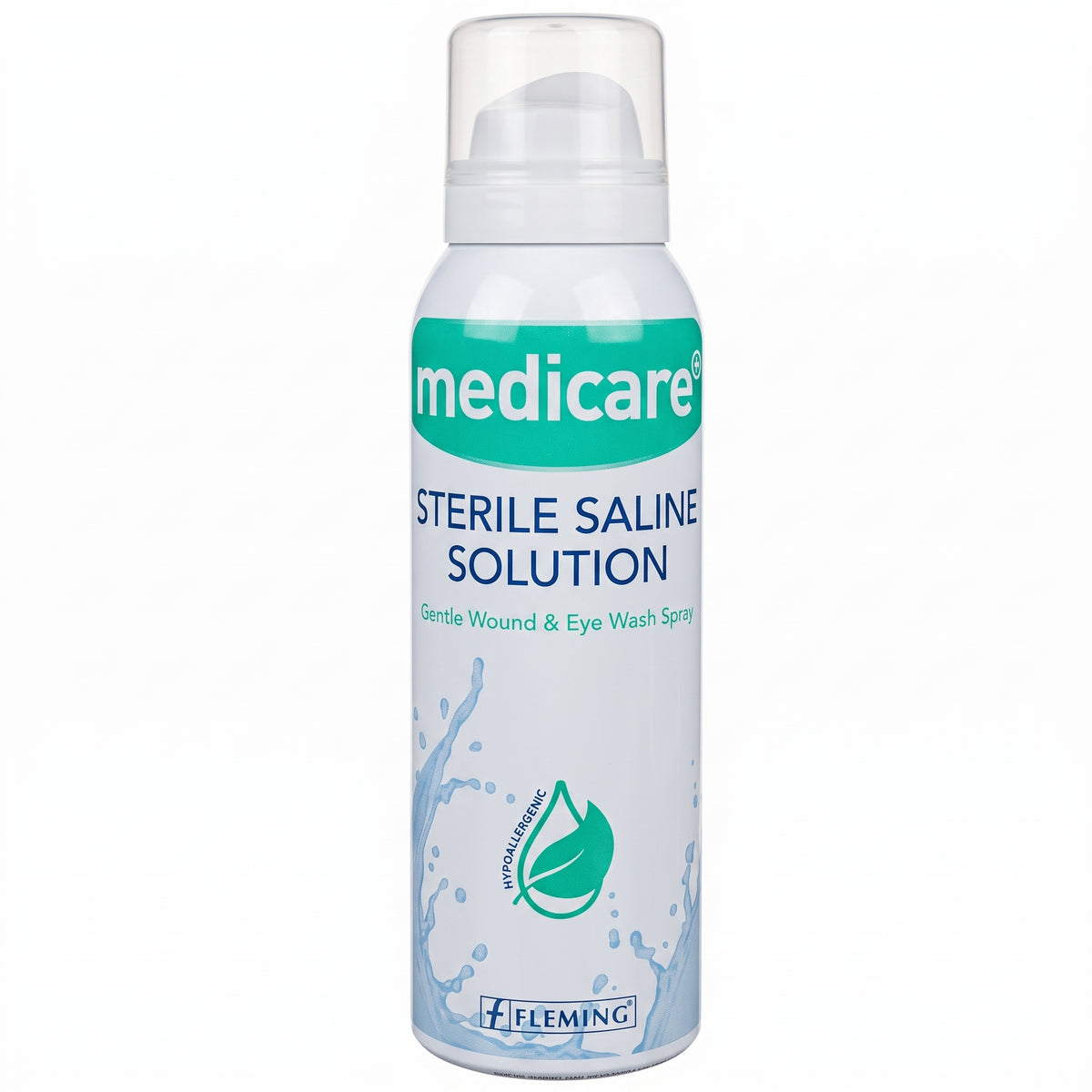 Medicare Sterile Saline Solution Wound & Eyewash Wash Spray